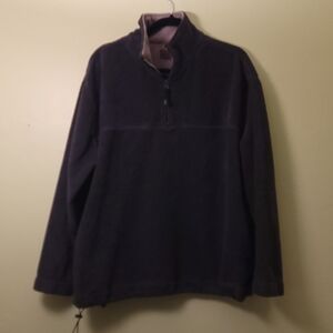 Men's Dark Gray St. John's Bay Fleece Pullover Sweater, Size L